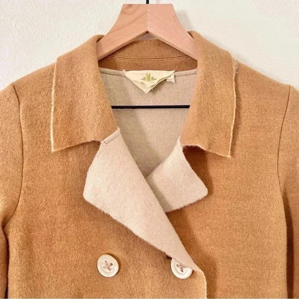 Anthropologie HWR Wool Blend Tan Jacket - Picture 3 of 7